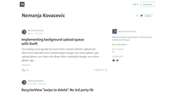 Desktop Screenshot of nemanjakovacevic.net